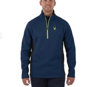 Spyder Active Sports Men's Outbound Half Zip Mid-Weight Mock Neck Sweater, Large